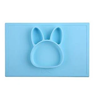 Zdjela za podmetač za silikonske posude za zec za usisavanje hrane