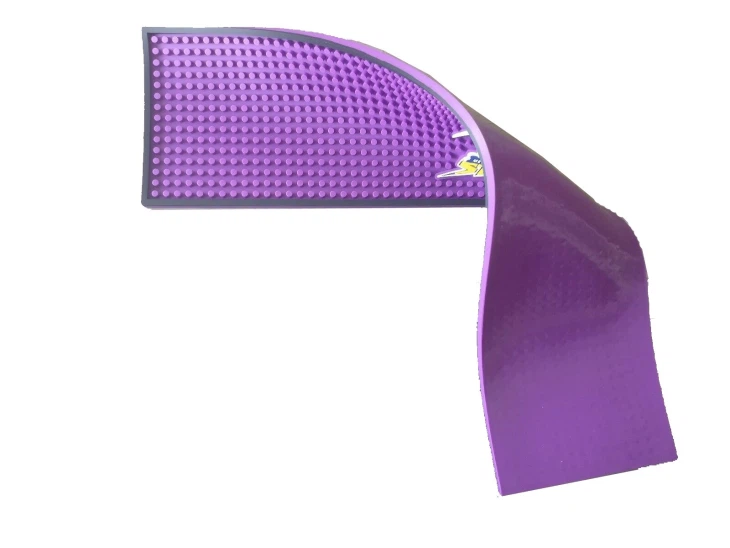 PVC Rubber Purple Bar Mat Runner Barmat With 3D Logo