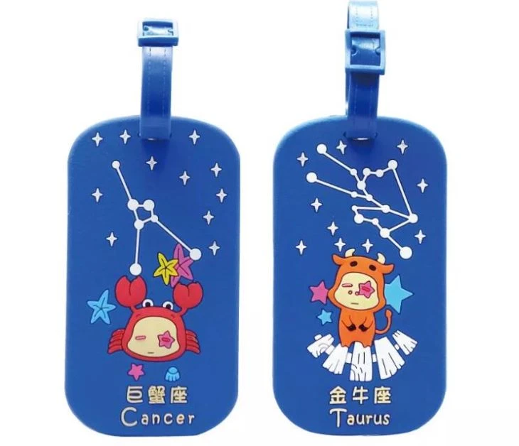 China Wholesale Fashion Plastic Rubber Unique Custom Soft PVC Travel Luggage Tag