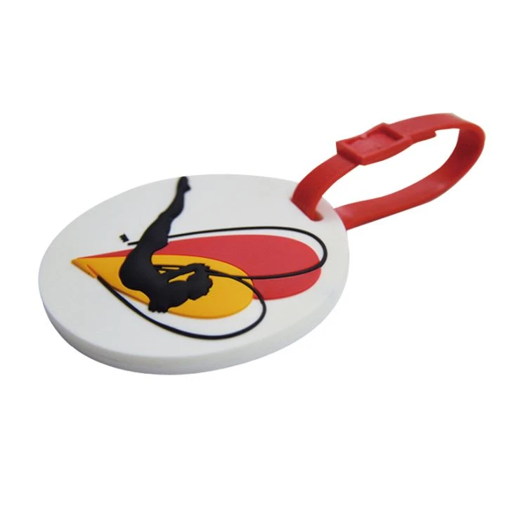 Round Personalized Silicone Baggage Tags For Travel