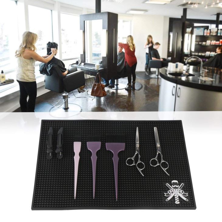 Rubber Barber Clippers Mats For Salon Tools