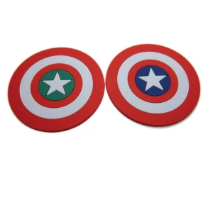 Captain America Fashion Silicone Coaster Coffee Cup Mat
