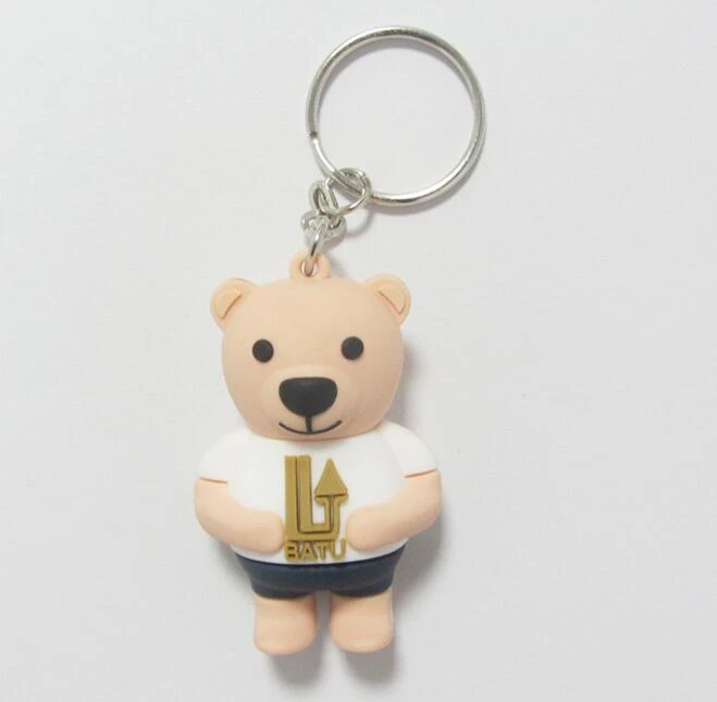 3D PVC Soft Rubber Keyring Promotion Keychain