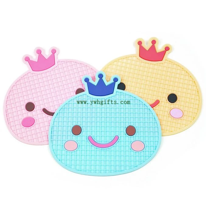 Business Promotional Gifts Soft Pvc Silicone Rubber Coaster Cup Pad Mat