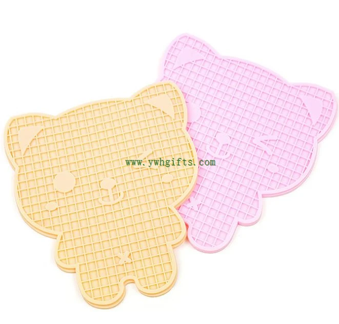 Business Promotional Gifts Soft Pvc Silicone Rubber Coaster Cup Pad Mat