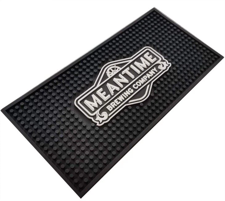 PVC Beer Drinking Personalized Bar Mat Nitrile Rubber Beer Bar Mat