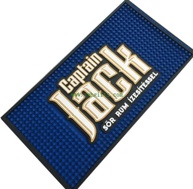 PVC Beer Drinking Personalized Bar Mat Nitrile Rubber Beer Bar Mat