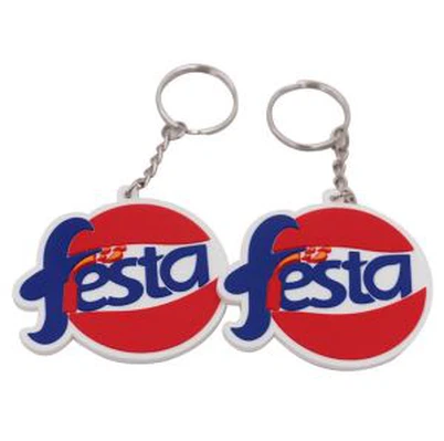 Meki PVC privjesak za ključeve 1 bočni 3D gumeni držač za ključeve