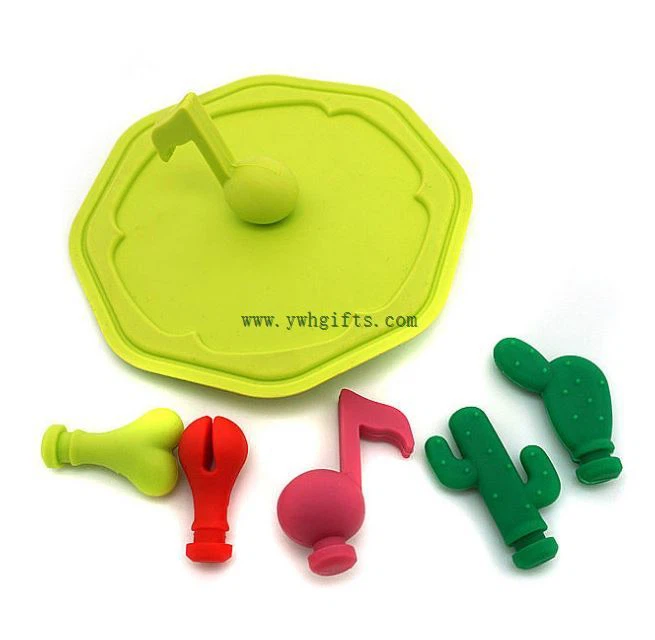 3D Silicone Cute Cup Tea Lid Coffee Cup Cover